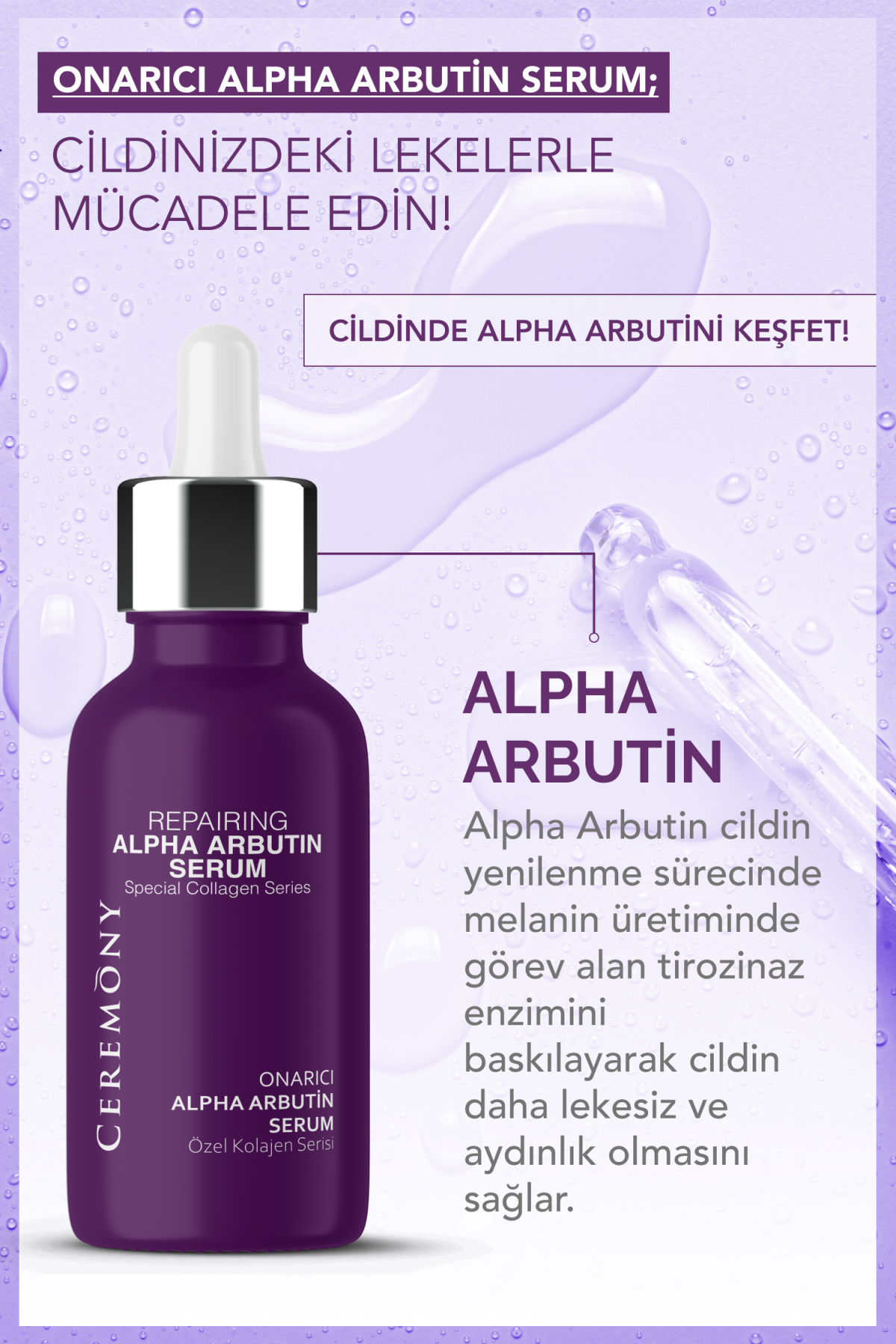 Onarıcı Alpha Arbutin Serum #7